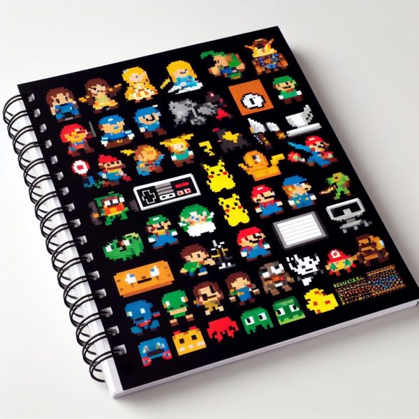 pixel art notebook