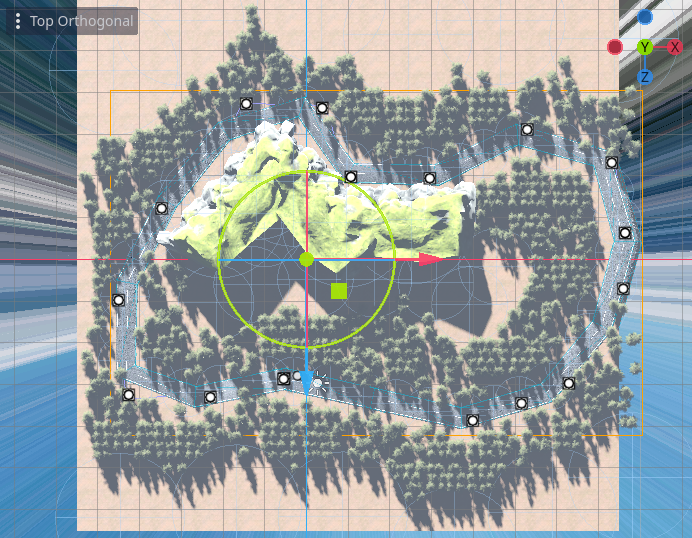 godot road using path curve