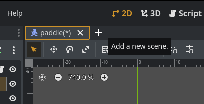 create new scene godot