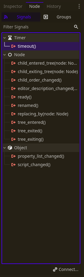 connecting signals in Godot