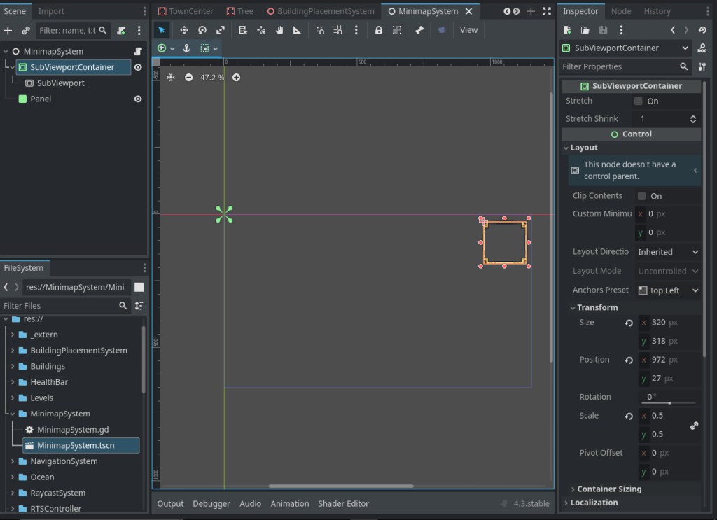 mini map in godot