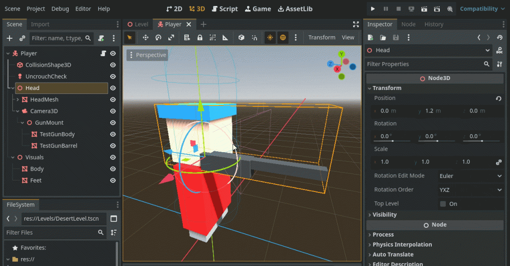 fps player controller godot