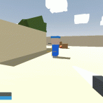 melee weapon in FPS game