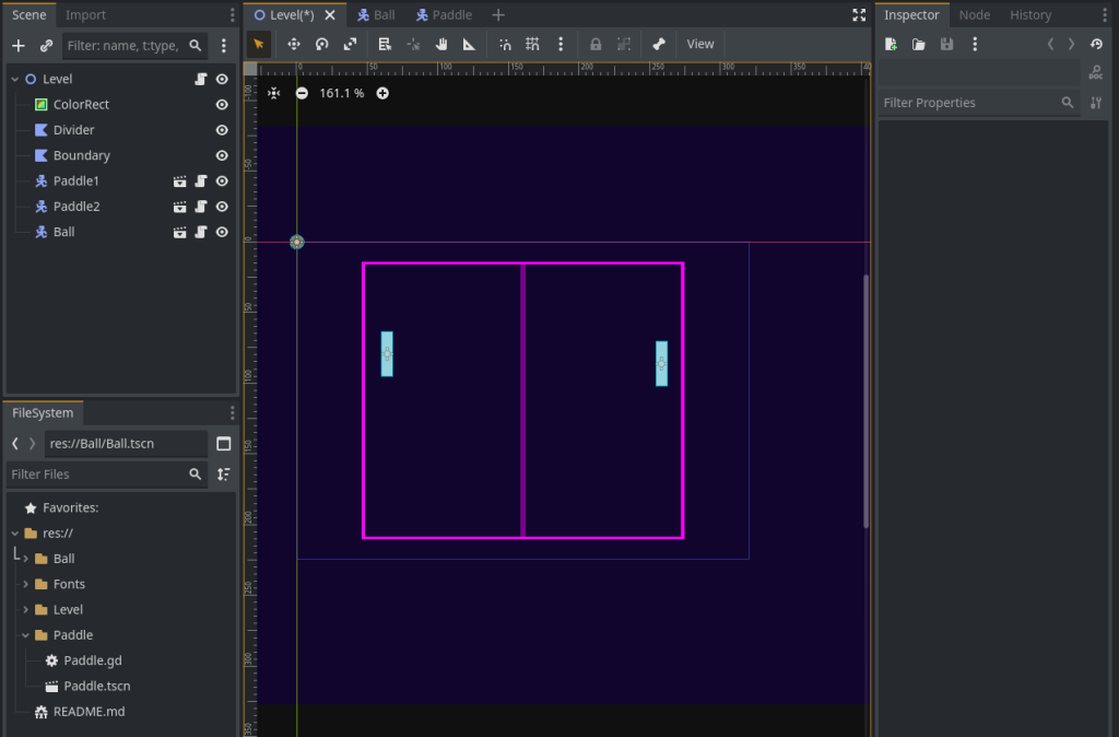 pong game level
