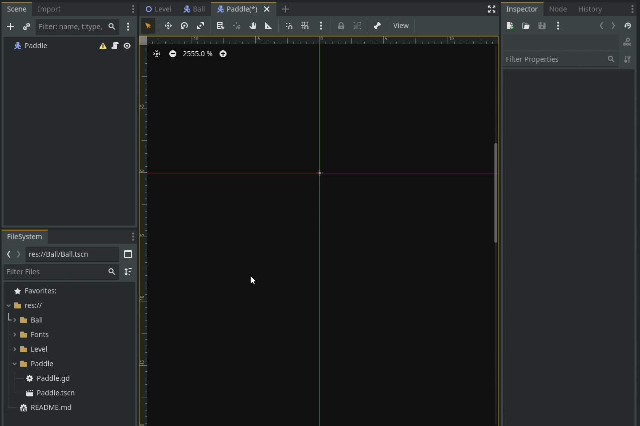 Pong game pedal Godot